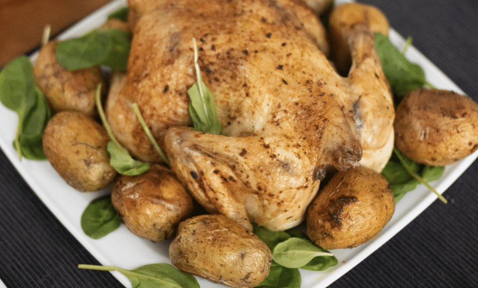 pollo al horno con patatas receta